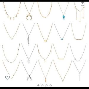 Layering necklace set